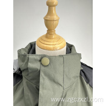 High Quality Green Windproof Hooded Jacket